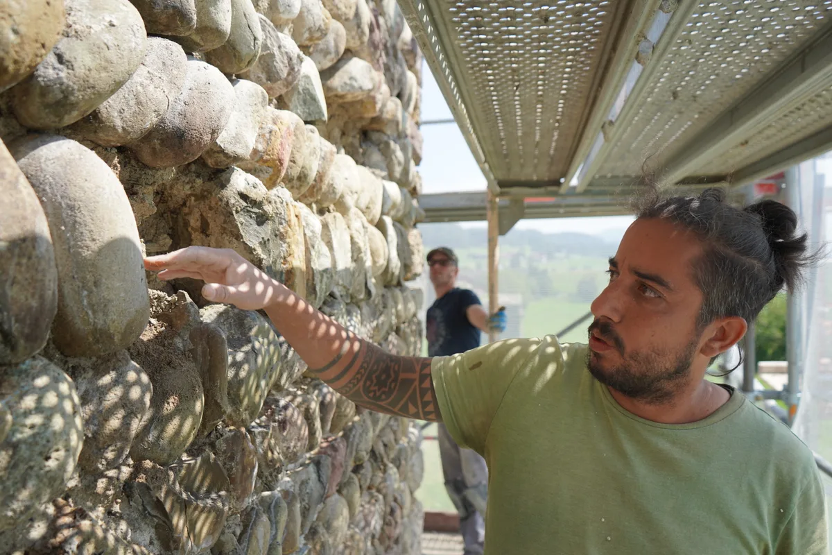 Restaurationsarbeiten am Römerkastell Irgenhausen in Pfäffikon